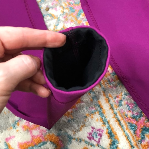Lululemon Wunder Under Leggings Reversible Plum 6 - Picture 12 of 16